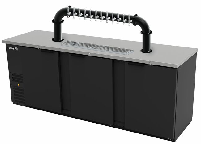 94"- 12 TAP MATTE BLACK LIONS GATE "U" CH-MX CLD SPRAY KIT