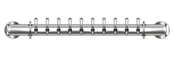 10 TAP(4"OC)POLISHED SS LIONS GATE WM CH-MX CLD