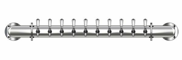 10 TAP(4"OC)POLISHED SS LIONS GATE WM CH-MX CLD