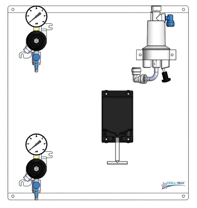 CM 1P TF REG/TF 304SS SMART FOB BEER PUMP PANEL[-RV-BKT]