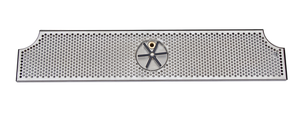 40" x 8"(2 x Cut Outs) BRUSHED SS SPRAY DRIP TRAY