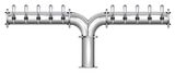 10 TAP(4"OC)POLISHED SS ALBATROSS CH-MX CLD