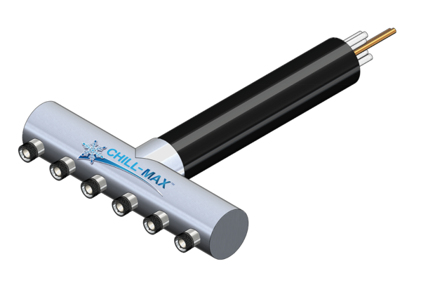 6 TAP(3"OC/4"D)WALL MT-CTR TOP/BOT X CARTRIDGE-GLYCOL COOLED