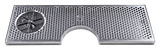 34" x 8" (6"c/o) BRUSHED SS SPRAY DRIP TRAY