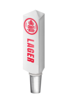 BR-3S 4CP WHT TOBIE (CHR) TAP HANDLE