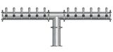 12 TAP(4"OC)BRUSHED SS CONDOR"T" CH-MX AIR