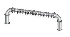 16 TAP(3"OC)BRUSHED SS LIONS GATE "U" CH-MX CLD