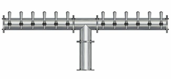 12 TAP(4"OC)BRUSHED SS CONDOR "T" CH-MX CLD