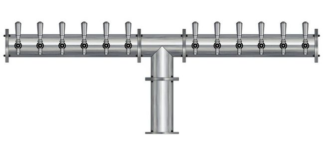 12 TAP(4"OC)BRUSHED SS CONDOR "T" CH-MX CLD