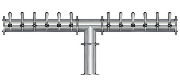12 TAP(4"OC)BRUSHED SS CONDOR "T" CH-MX CLD