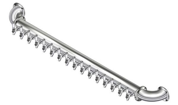 16 TAP(3"OC)POLISHED SS LIONS GATE WM CH-MX AIR
