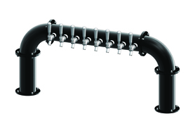 8 TAP(3"OC)MATTE BLACK LIONS GATE "U" CH-MX AIR