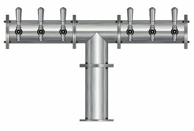 6 TAP(4"OC)BRUSHED SS CONDOR "T" CH-MX AIR