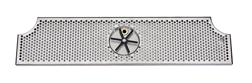 34" x 8" (2 x Cut Outs)BRUSHED SS SPRAY DRIP TRAY