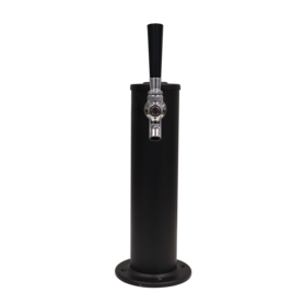 1T(304SS) MATTE BLACK 3" COLUMN TWR AIR[NO TAPS]