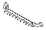 10 TAP(3"OC)POLISHED SS LIONS GATE WM CH-MX CLD