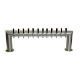 12 TAP BRUSHED SS PASS-THRU TOWER GLYCOL COOLED