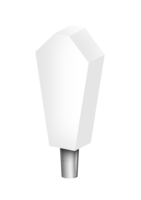 WHITE MINI MAGNUM (CHR) TAP HANDLE