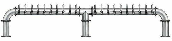 20 TAP(4"OC)BRUSHED SS LIONS GATE 3P CH-MX CLD