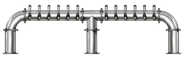 12 TAP(4"OC)POLISHED SS LIONS GATE 3P GLYCOL COOLED