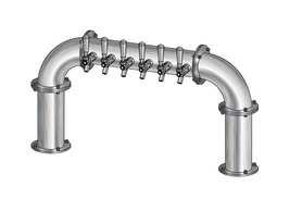 6 TAP(3"OC)BRUSHED SS LIONS GATE "U" CH-MX CLD