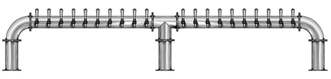 16 TAP(4"OC)POLISHED SS LIONS GATE 3P GLYCOL COOLED