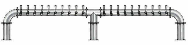 16 TAP(4"OC)POLISHED SS LIONS GATE 3P GLYCOL COOLED