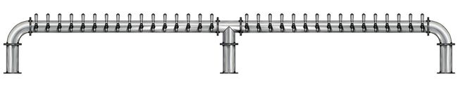 32 TAP(4"OC)BRUSHED SS LIONS GATE 3P CH-MX CLD