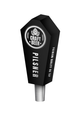 BR-2S 4CP BLK MINI MAGNUM (CHR) TAP HANDLE