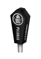 BR-2S 4CP BLK MINI MAGNUM (CHR) TAP HANDLE