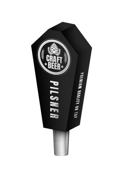 BR-2S 4CP BLK MINI MAGNUM (CHR) TAP HANDLE