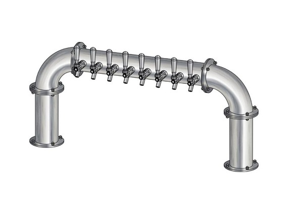 8 TAP(3"OC)BRUSHED SS LIONS GATE "U" CH-MX AIR