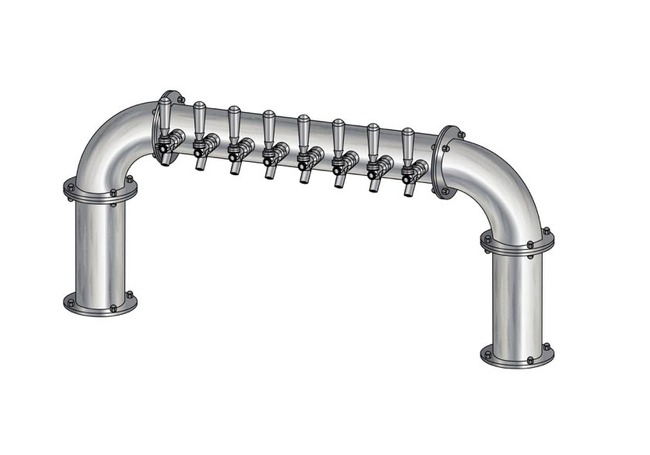 8 TAP(3"OC)BRUSHED SS LIONS GATE "U" CH-MX AIR