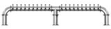 20 TAP(4"OC)POLISHED SS LIONS GATE 3P GLYCOL COOLED