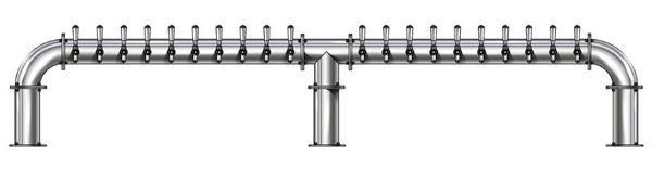 20 TAP(4"OC)POLISHED SS LIONS GATE 3P GLYCOL COOLED