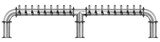 18 TAP(4"OC)BRUSHED SS LIONS GATE 3P CH-MX CLD