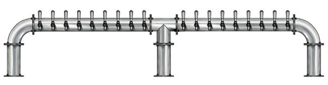 18 TAP(4"OC)BRUSHED SS LIONS GATE 3P CH-MX CLD