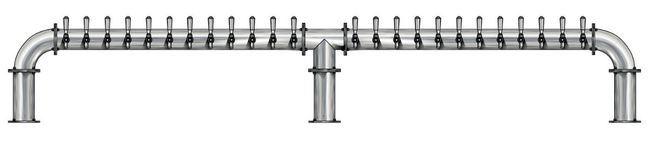 24 TAP(4"OC)BRUSHED SS LIONS GATE 3P CH-MX CLD