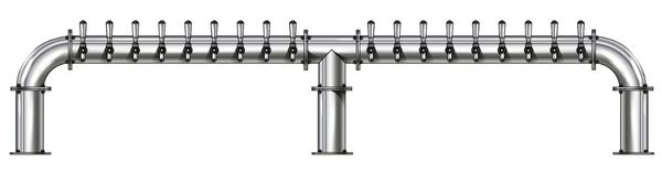 18 TAP(4"OC)POLISHED SS LIONS GATE 3P GLYCOL COOLED