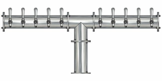 10 TAP(4"OC)BRUSHED SS CONDOR "T" CH-MX AIR