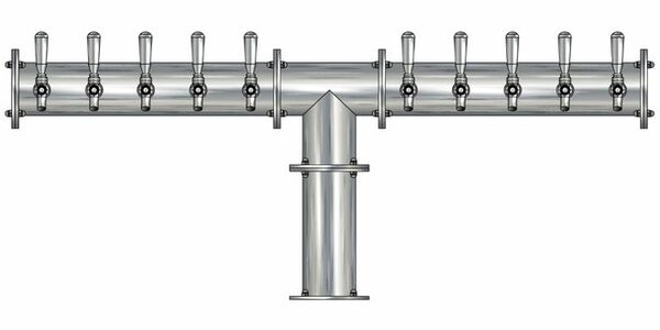 10 TAP(4"OC)BRUSHED SS CONDOR "T" CH-MX AIR