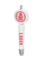 BR-4S 4CP WHITE ROUND CONICAL (CHR) TAP HANDLE