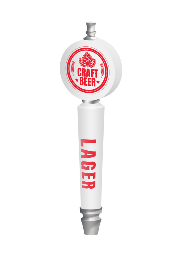 BR-4S 4CP WHITE ROUND CONICAL (CHR) TAP HANDLE