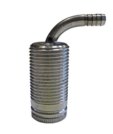 1-3/4" 304SS SHANK W/90° - 3/16" BARB