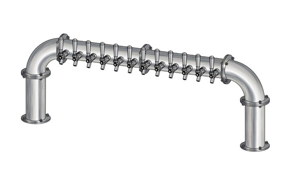 12 TAP(3"OC)BRUSHED SS LIONS GATE "U" CH-MX CLD