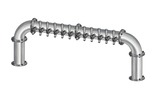12 TAP(3"OC)BRUSHED SS LIONS GATE "U" CH-MX CLD