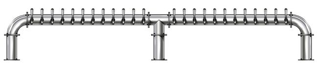 24 TAP(4"OC)POLISHED SS LIONS GATE 3P GLYCOL COOLED