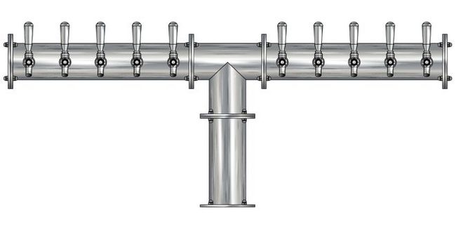 10 TAP(4"OC)BRUSHED SS CONDOR "T" CH-MX CLD