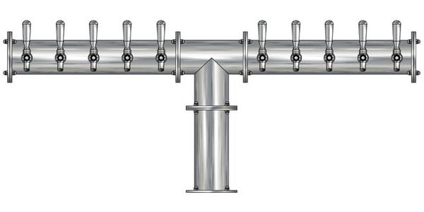 10 TAP(4"OC)BRUSHED SS CONDOR "T" CH-MX CLD