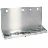 6H 24"W BRUSHED SS WALL MT. DRIP TRAY - 14"H